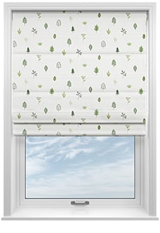 Spruced Up, Grassland - Motorised Roman Blind